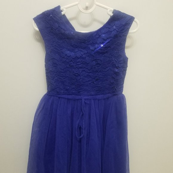 Speechless Other - glittering deep blue girls dress, gorgeous!
